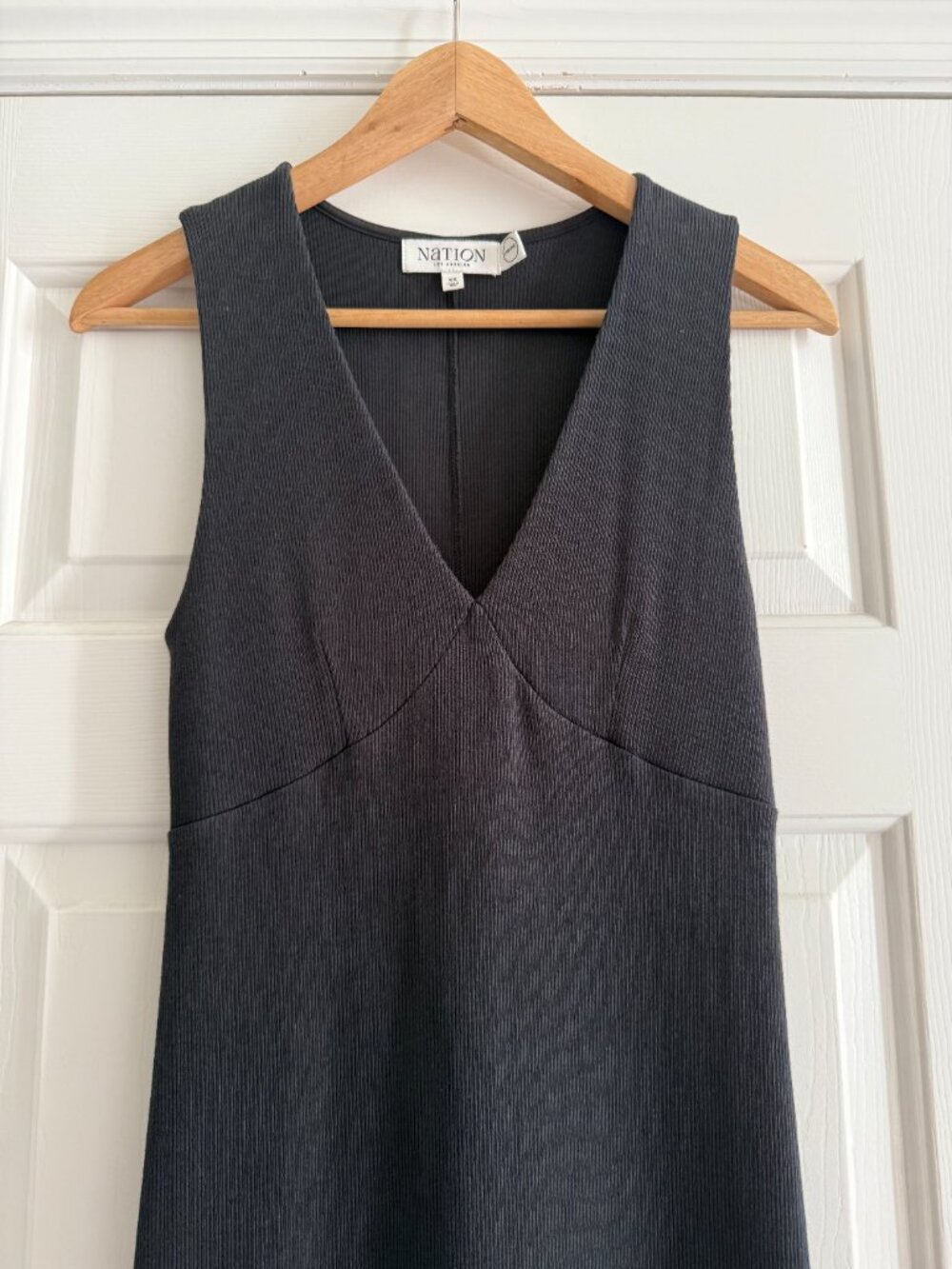 Nation LTD - Carmel Midi Dress - Jet Black - XS - Picture 6 of 11
